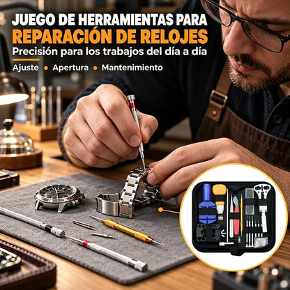 🎉 Különleges ajánlat 2026-ra 🔧 Professzionális órajavító készlet – Új szíj, új elem, ugyanaz az óra – Javítsd meg saját kezűleg, percek alatt ⌚