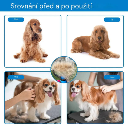 🔥2 kusy 530Kč🔥【Kupte jeden, druhý dostanete zdarma】Profesionální kartáč na odstraňování línání pro psy a kočky: Jemný, účinný a bez chlupů pro domov! ✨💖