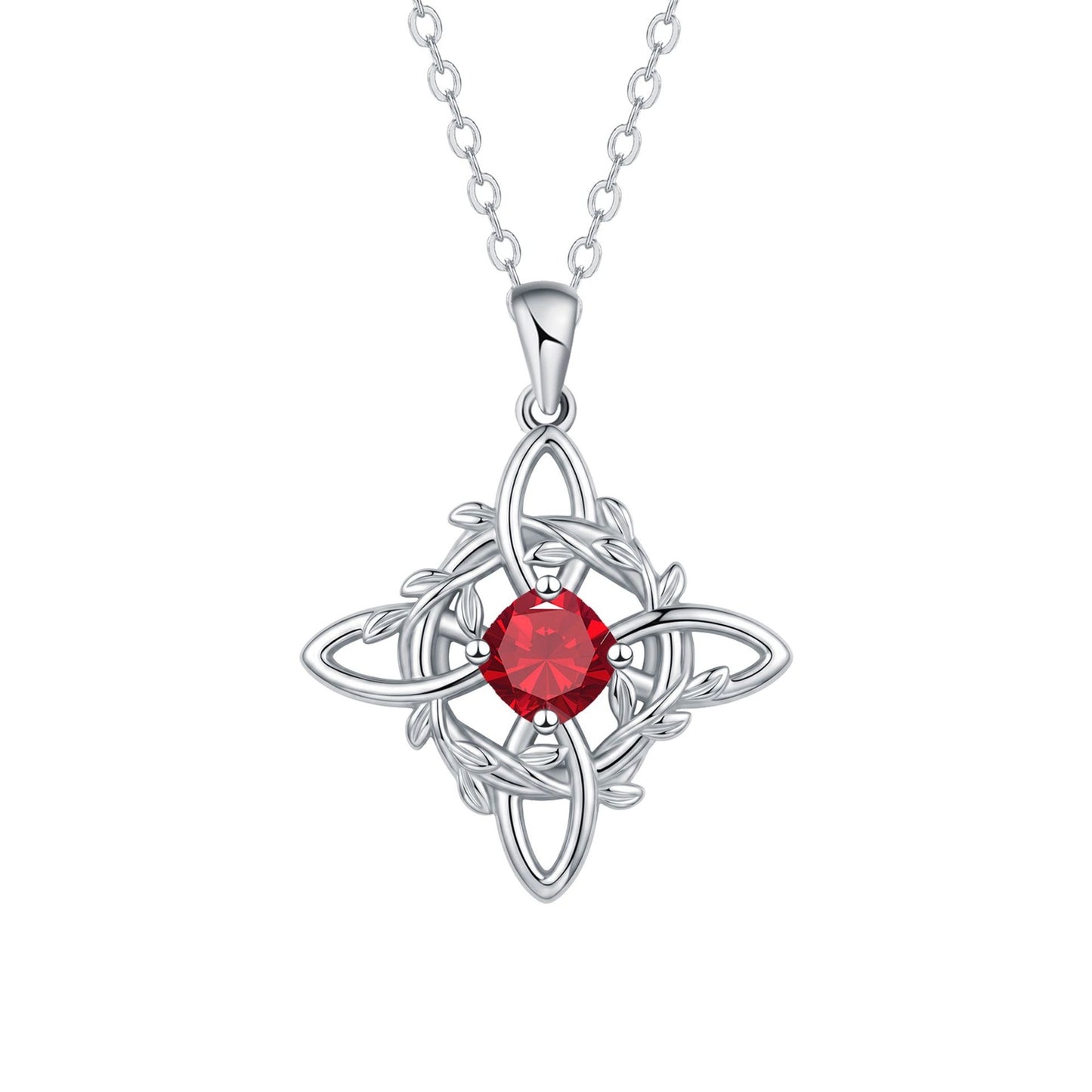 【Compra 1 y llévate 1 gratis】2 pieza 26 euros💥Collar místico de nudo de bruja con piedra de nacimiento 🔮💞 Protege a tus seres queridos