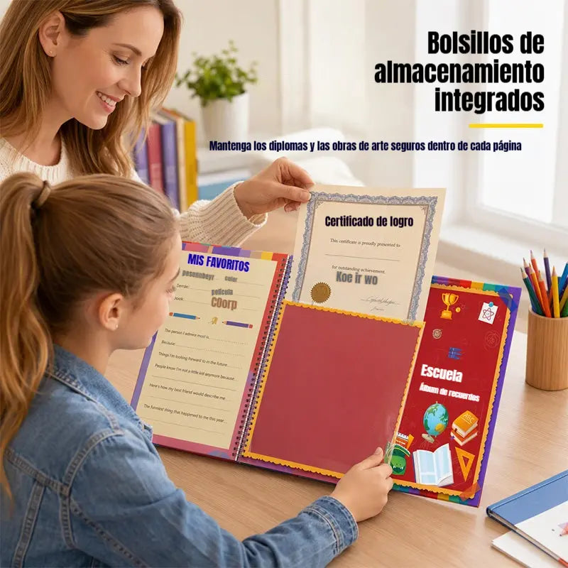 ⏳🔥¡50% DE DESCUENTO POR TIEMPO LIMITADO! ⏰Libro de recuerdos escolares/cuaderno de viaje para estudiantes📓🎓