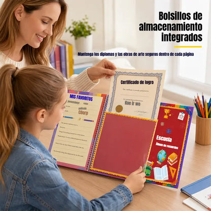 ⏳🔥¡50% DE DESCUENTO POR TIEMPO LIMITADO! ⏰Libro de recuerdos escolares/cuaderno de viaje para estudiantes📓🎓