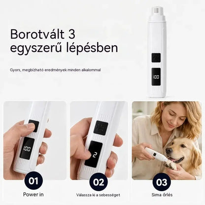🔥【Kúpte 1 a získajte 1 zadarmo】🐱🐶 Elektrický pilník na nechty pre domáce zvieratá s LED indikátorom napájania