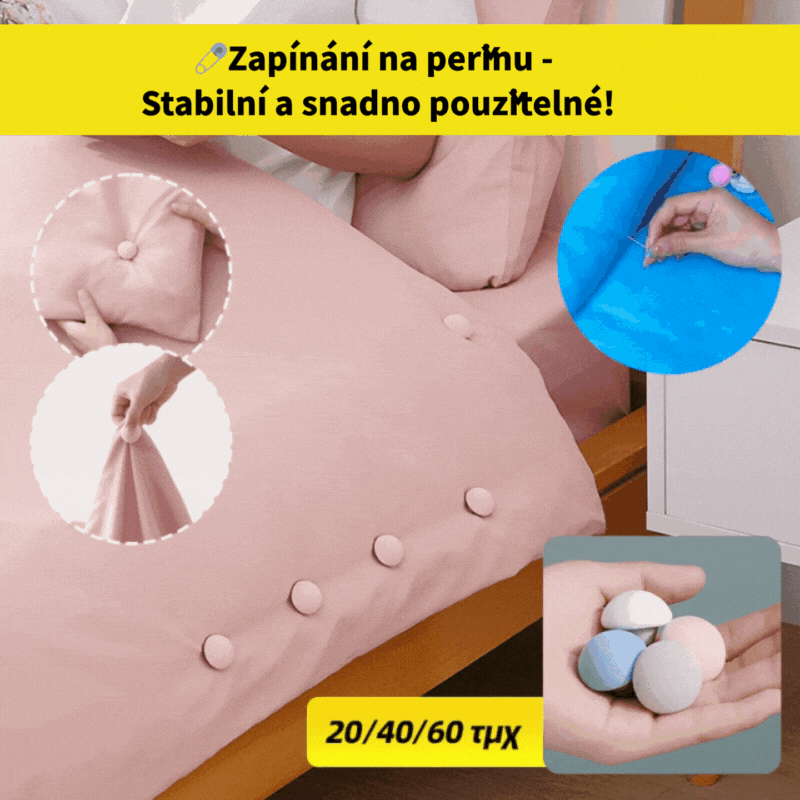 ✨ 【20 ks】Úchyty na přikrývky – stabilní a snadno použitelné! 📍Univerzální – pro silné i tenké přikrývky