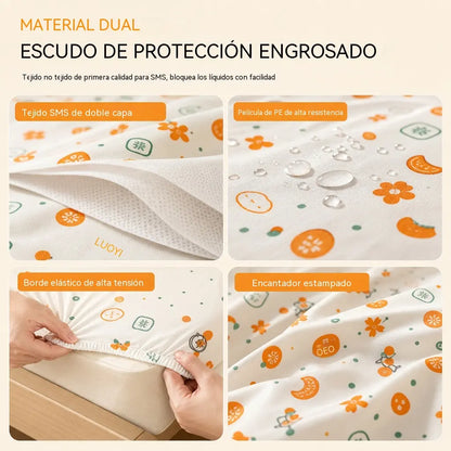 🔥【5 artículo】🎀Funda antipolvo estampada y elástica para cama y sofá