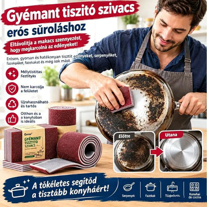 🎖️💯【20 darabos csomag】Kétoldalas csiszolószivacs – hatékony és többfunkciós tisztítóeszköz.