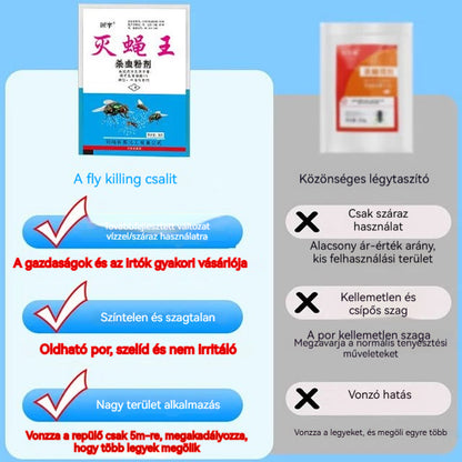 【10 táska】🦟Kifejezetten szúnyogok és legyek irtására tervezték a farmokon, egy csomag elpusztítja a bolhákat/szöcskéket/csótányokat/legyeket/szúnyogokat!