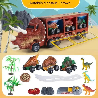 🦖🚛 Dinosauří náklaďák, který ukládá, vyváží a baví! 🎵✨