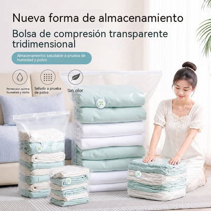 🔥🧳 5 artículos por solo 28 € 💨 Bolsas de almacenamiento al vacío grandes y compresibles: No necesitan bomba de aire, son a prueba de fugas, ideales para ahorrar espacio en tu maleta y en casa ✈️