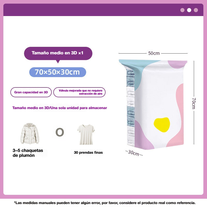 🧳【Juego de 5 piezas 28 euros】💨 Bolsa de almacenamiento al vacío grande y compresible: no requiere bomba, es a prueba de fugas e ideal para ahorrar espacio en maletas y en casa ✈️