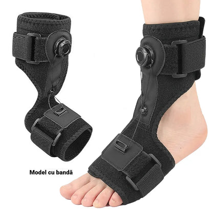 【2 unidades】Ortesis médicas para pie caído y fascitis plantar, con perilla de ajuste giratoria y soporte de aluminio, para uso diurno y nocturno.