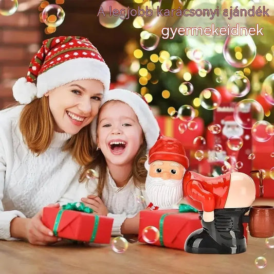 🎅🎁 Vidám Mikulás-buborékfújó