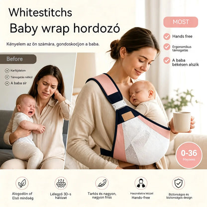 👶 Könnyű, ergonomikus babahordozó | Ideális sétákhoz és utazáshoz ✈️