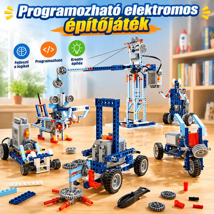 🏆【Vásároljon 1-et, kapjon 1-et ingyen】🤖Programozható elektromos építőkocka oktatójáték