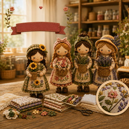 Último día: ¡Disfruta de un 49% de descuento!  Kit de patchwork para armar en miniatura de la serie Mundo en miniatura.