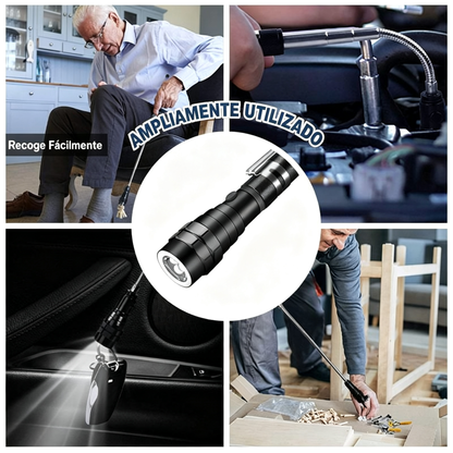 🛠🚗Mágneses autójavító rúd rugalmas teleszkópos szalaggal és LED lámpával 💡