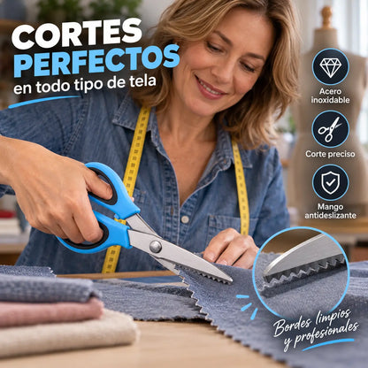🔥Compra 1 y llévate 1 gratis✂️ Tijeras dentadas profesionales – Tijeras de tela afiladas y dentadas