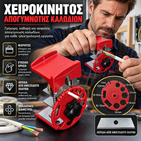 【Műszaki adatok + penge】27 euró készletenként 🔧 Univerzális kézi szerszám gyors vezetékhántáshoz – hordozható, ideális otthoni használatra.