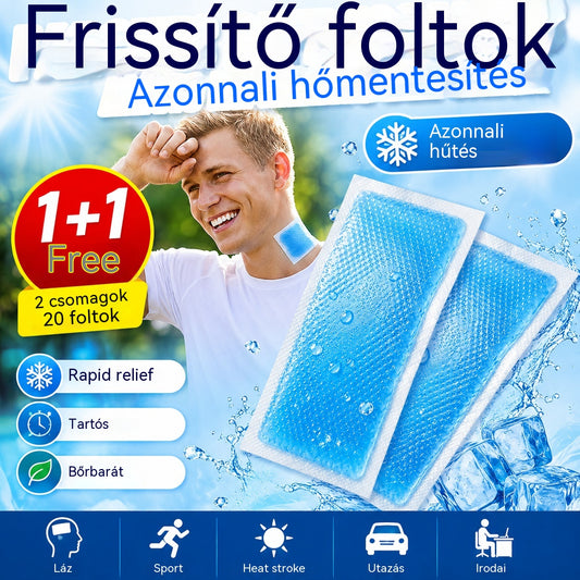 🔥【Vásárolj 1-et, kapsz 1-et ingyen】🔥 (2 csomag, 20 tapasz) Azonnal hűsítő tapaszok