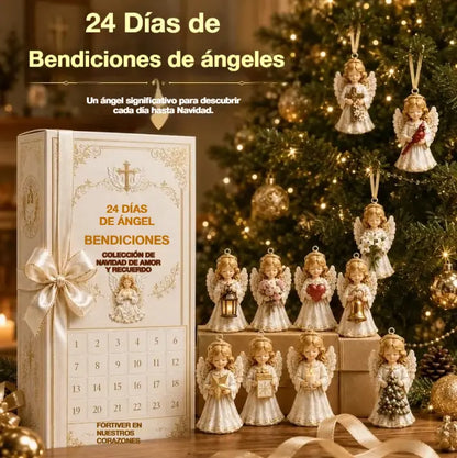 ✨Calendario de Adviento de 24 días con cuenta regresiva para Navidad – Bendición de los ángeles