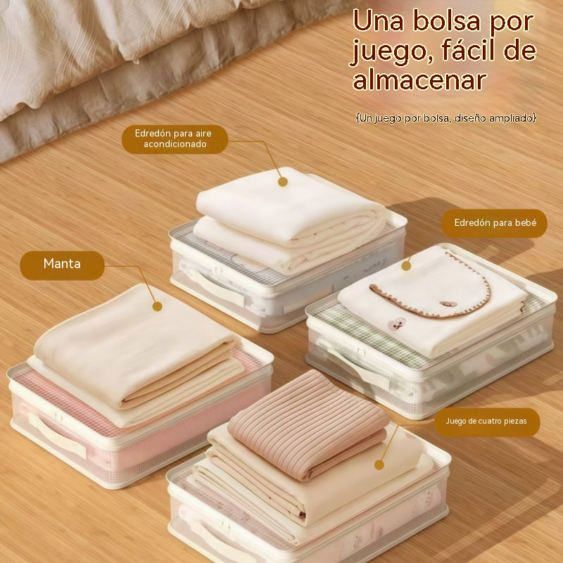 【12 piezas】👍Bolsas de almacenamiento de malla para uso doméstico, que previenen la formación de moho y polvo.