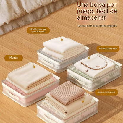 【12 piezas】👍Bolsas de almacenamiento de malla para uso doméstico, que previenen la formación de moho y polvo.