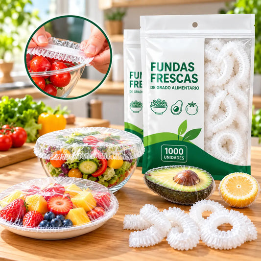 【Oferta especial de último día: 50% de descuento】500 envoltorios de plástico reutilizables y flexibles aptos para alimentos