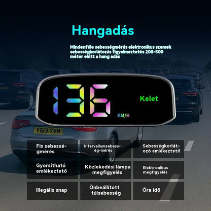 🚗Napenergiás kijelző autó sebességmérőhöz