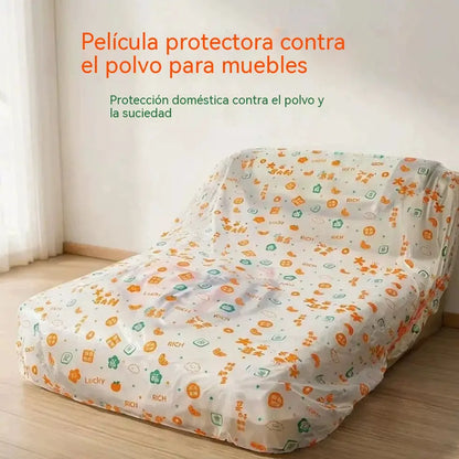🔥【5 artículo】🎀Funda antipolvo estampada y elástica para cama y sofá