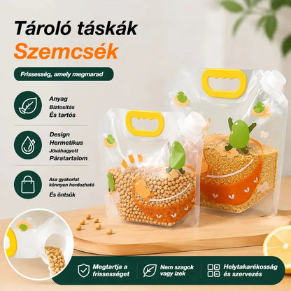 📢📢【🔥5 darab 8800 Ft】 50% kedvezmény! 6 darabos készlet (tölcsérrel) ⏰ Többcélú élelmiszertárolási, rovar- és nedvességálló zacskók.