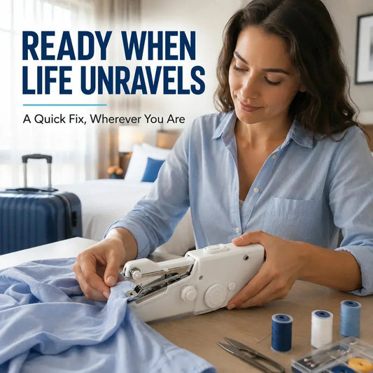 🧶Máquina de coser portátil de mano - Herramienta de reparación rápida de telas