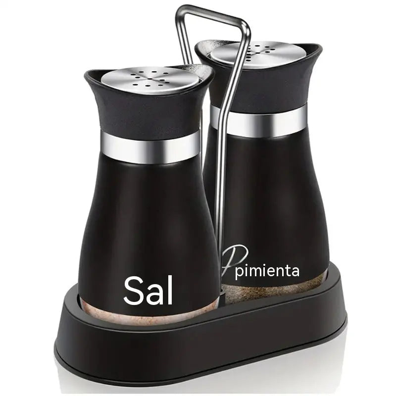 🔥【 2 Botellas + 1 Soporte 】🍽Juego de salero y pimentero con diseño de pingüino
