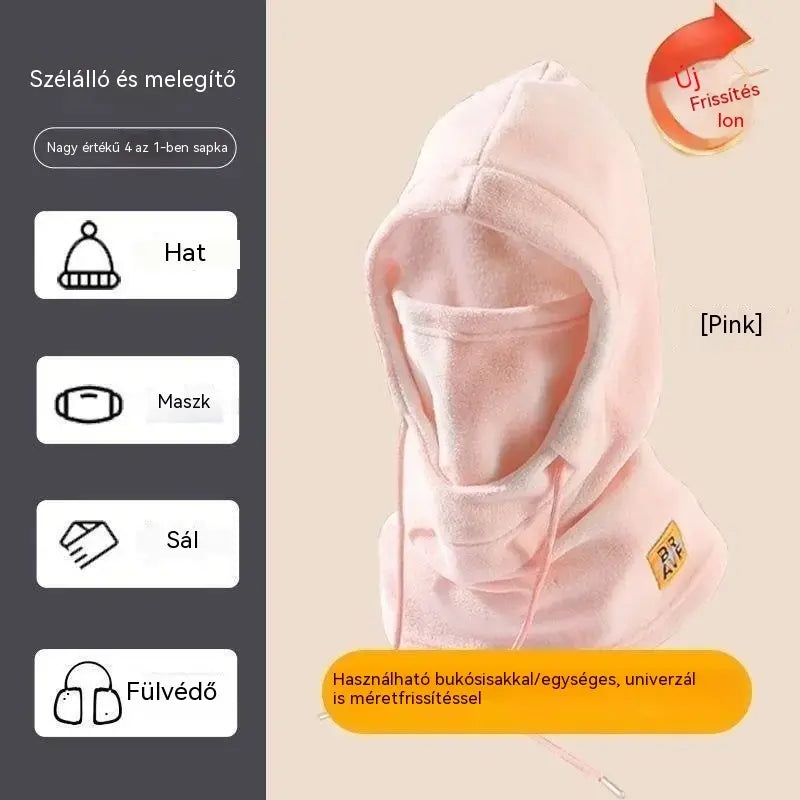 🔥【Vásárolj 1-et, kapsz 1-et ingyen】❄️ Teljes takarást biztosító, polárbéléses termikus sapka, amely akár -20 Celsius-fokig is melegen tart. ⛷️ Ideális síeléshez, motorozáshoz és szabadtéri tevékenységekhez.