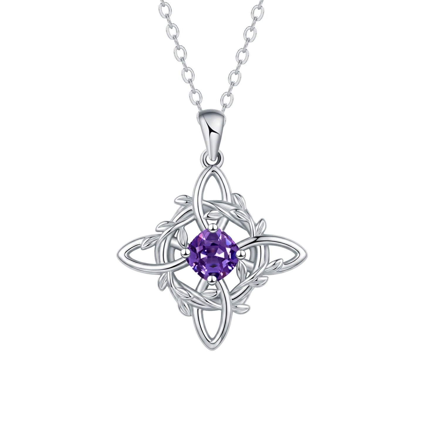 【Compra 1 y llévate 1 gratis】2 pieza 26 euros💥Collar místico de nudo de bruja con piedra de nacimiento 🔮💞 Protege a tus seres queridos