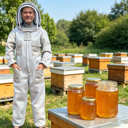 【M-2XL】🐝Méhecske mintás overál 3D pamuthálóból