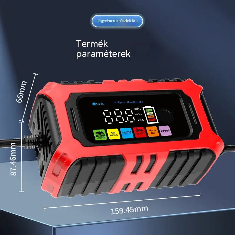 🚗Intelligens akkumulátortöltő és -karbantartó