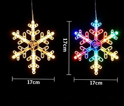 🔥🎁【2 por 26 euros】🎄 Luces navideñas LED a pilas para ventanas