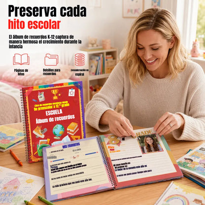 ⏳🔥¡50% DE DESCUENTO POR TIEMPO LIMITADO! ⏰Libro de recuerdos escolares/cuaderno de viaje para estudiantes📓🎓