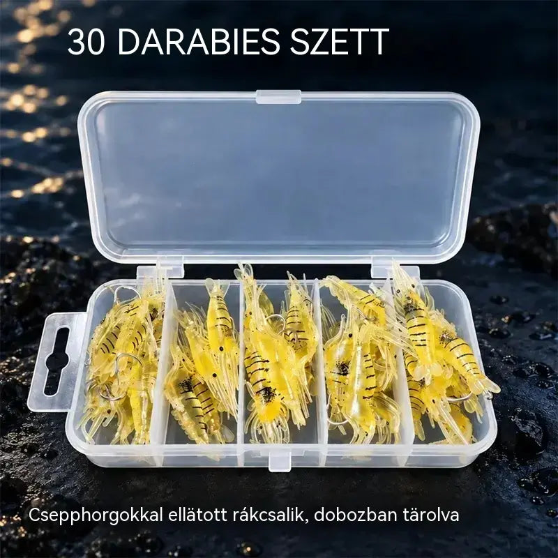 ⏰ Korlátozott ideig tartó féláras ajánlat ✨ Bionikus, puha garnéla műcsali | Rendkívül élethű, természetes mozgással; szakadásálló és tartós; édesvízi és sósvízi horgászathoz egyaránt alkalmas 🎣