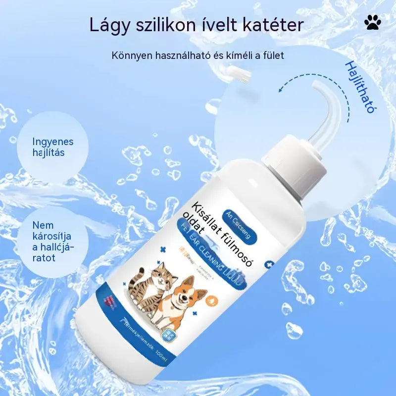 🐶🐱 Fültisztító kutyák és macskák fülviszketésének enyhítésére.