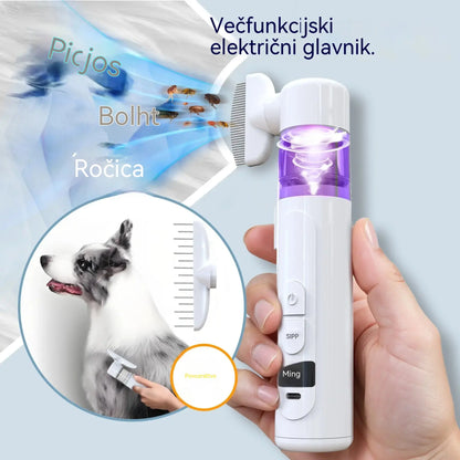 🐶😺Električni odstranjevalec bolh in glavnik za razvozlavanje za hišne ljubljenčke