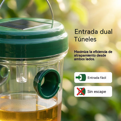 【2 piezas 26 €】🐝☀️ Trampa solar para avispas para patios y jardines 🔋🌿 – Altamente eficiente, recargable, resistente a la intemperie, cubre hasta 500 metros cuadrados.