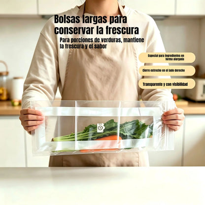 🥡 ¡50% DE DESCUENTO POR TIEMPO LIMITADO! 💧 Bolsas transparentes de doble cierre aptas para alimentos: a prueba de fugas, conservan la frescura y son resistentes ✨