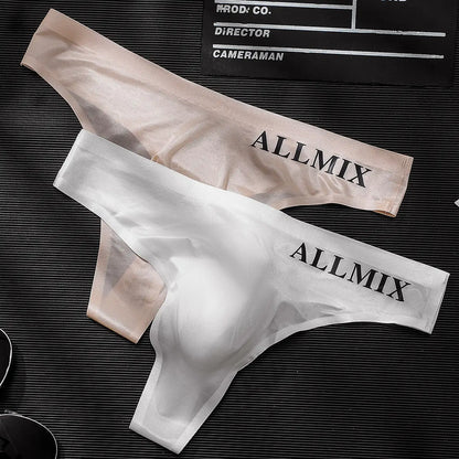 🔥【5PCS 】Tanga sin costuras de cintura baja de seda de hielo sexy