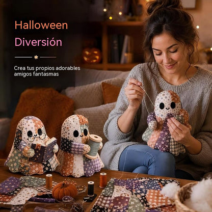 🎁👻Kit de patchwork DIY «Pequeño fantasma acogedor»