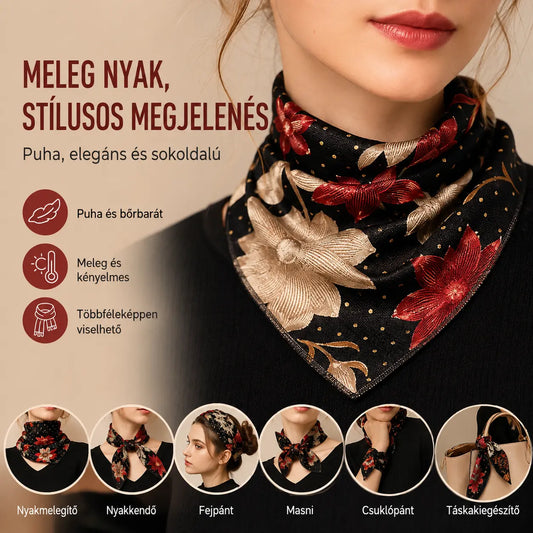 🔥Téli újdonság 🔥💟【4 darabos szett】Meleg, stílusos és sokoldalú háromszög alakú sál