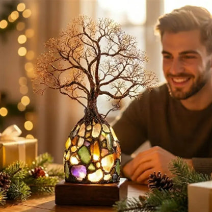 ✨ Aporta energía positiva y paz a tu hogar con esta preciosa lámpara con forma de árbol.