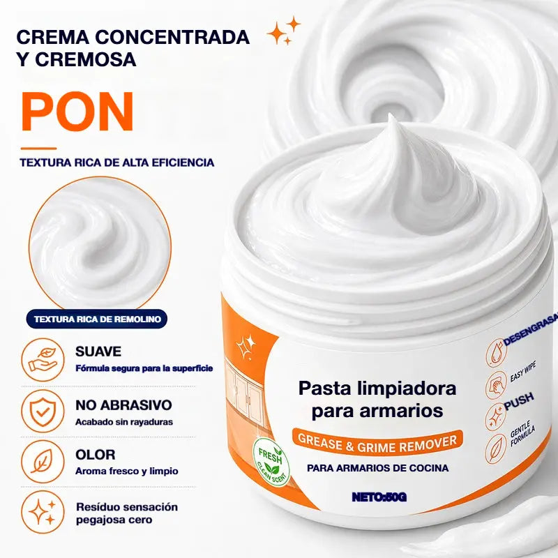 💥【Compra 1 y llévate 1 gratis】2 pieza 27 euros🏠Pasta limpiadora para armarios de madera con esponja para la renovación de muebles.