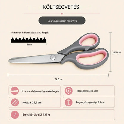 ✂️🧵Multifunkcionális kézműves olló – könnyedén készíthetsz gyönyörű csipkemintákat!