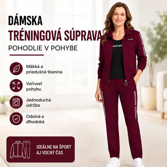 🌸【40-120KG】 Elegancia és maximális kényelem! Elegáns 3 részes női szabadidőruha (cipzáras dzseki + póló + nadrág / Méretek: M–6XL)! ✨