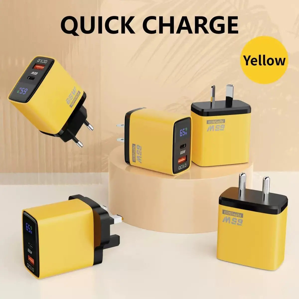 ⌛¡Solo queda 1 día de esta oferta!⏳ Cargador rápido para teléfono de 65 W con cable USB-C retráctil de 80 cm.